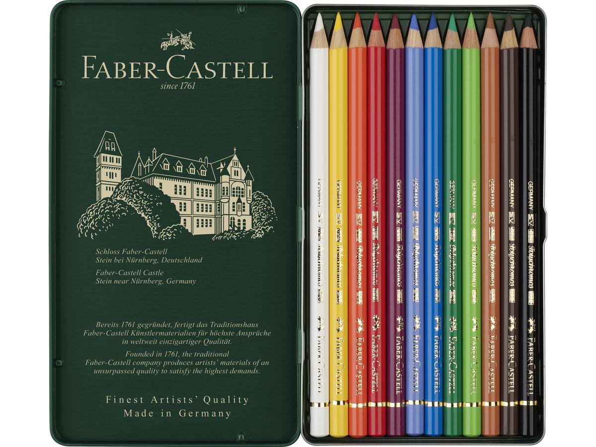 FABER-CASTELL POLYCHROMOS KÜNSTLER-FARBSTIFTE 12 FC-110012 2
