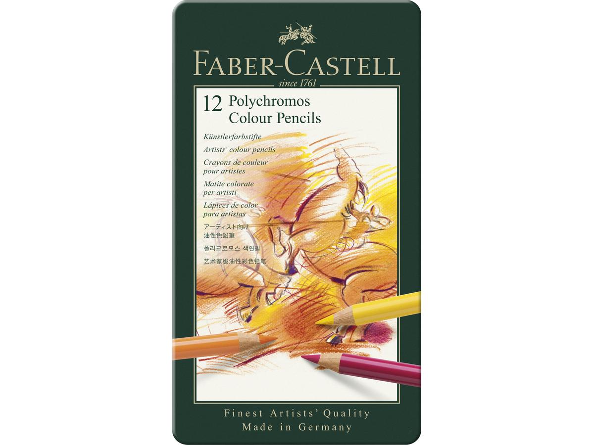 FABER-CASTELL POLYCHROMOS KÜNSTLER-FARBSTIFTE 12 FC-110012 3
