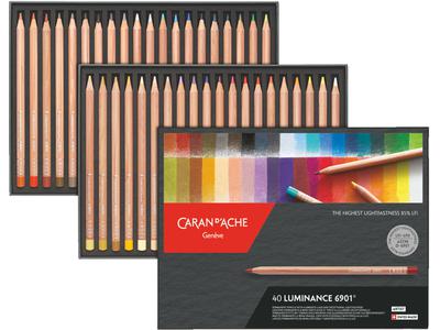 CARAN D'ACHE LUMINANCE BUNTSTIFTE 40STÜCK 2
