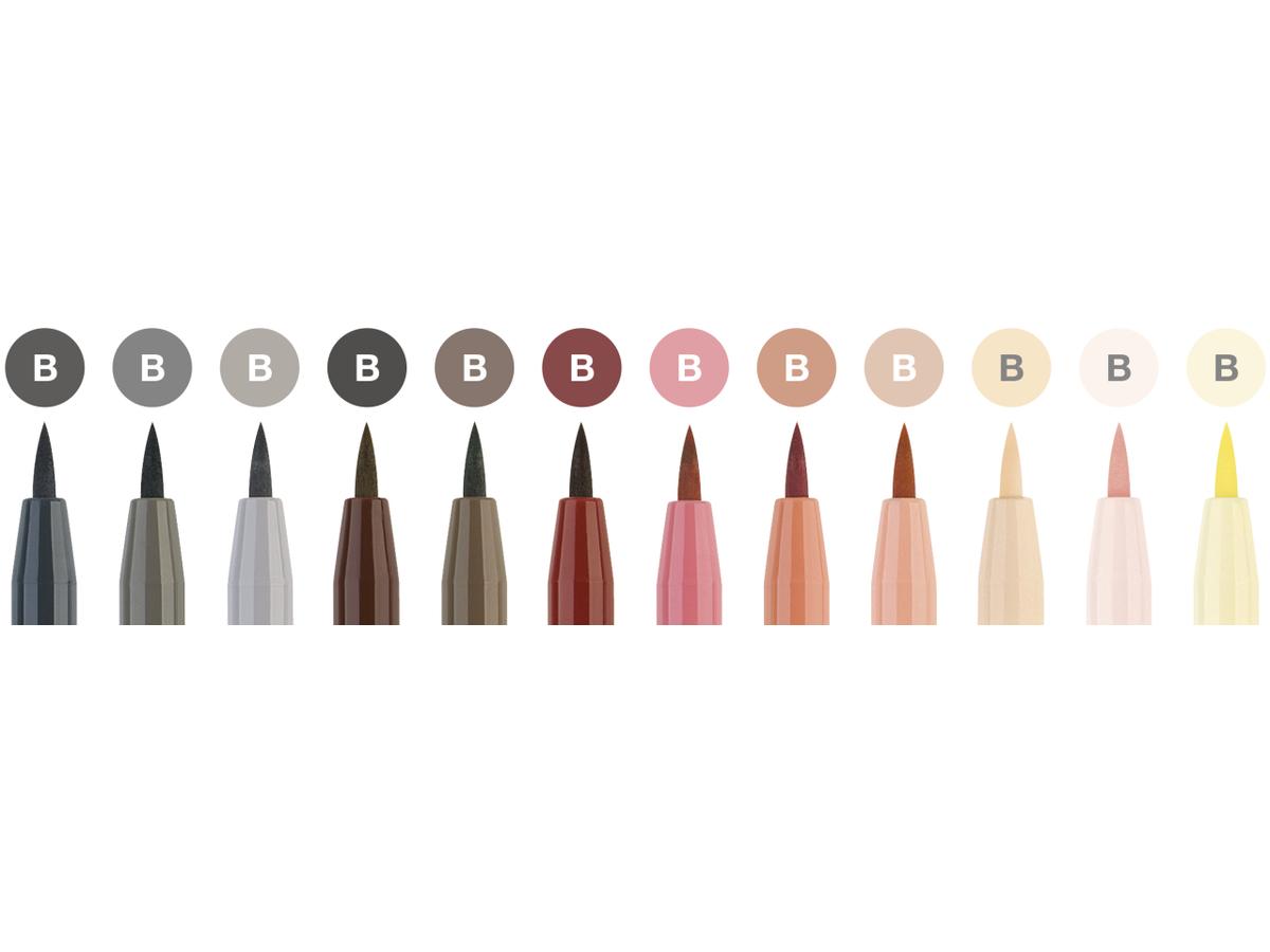 FABER-CASTELL PITT ARTIST BRUSH PEN SET SKIN TONES 12ST 2