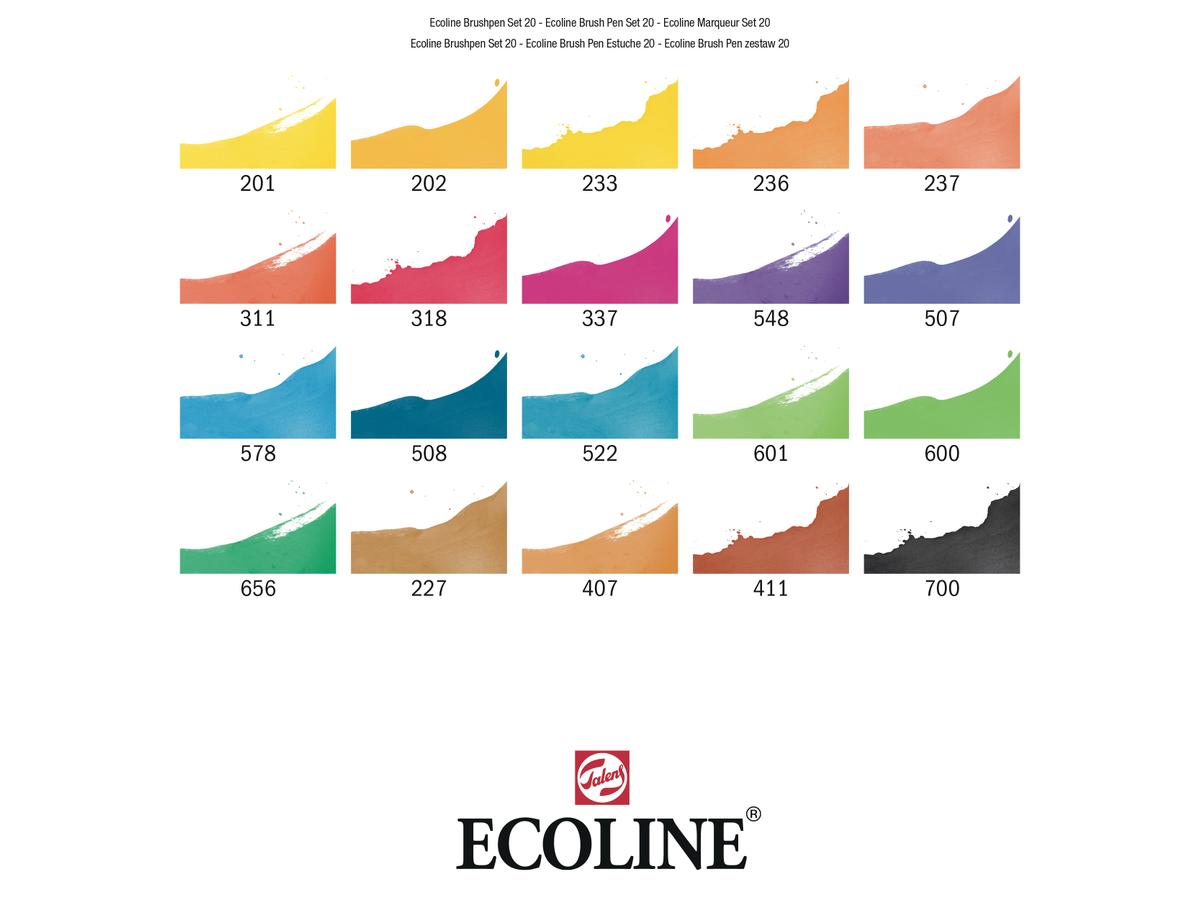 TALENS ECOLINE BRUSH PEN SET 20 2