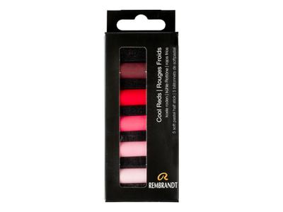REMBRANDT SOFTPASTEL SET COOL REDS HALBE KREIDEN 5X 5