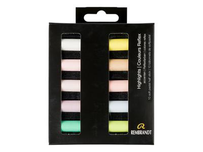 REMBRANDT SOFTPASTEL SET HIGHLIGHTS HALBE KREIDEN 10X 5