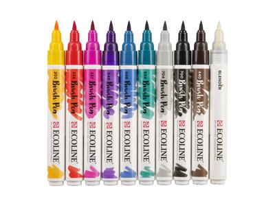 TALENS ECOLINE BRUSH PEN MARKER SET 10X HANDLETTERING 2