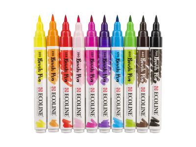 TALENS ECOLINE® BRUSH PEN MARKER SET 10X HELL 2
