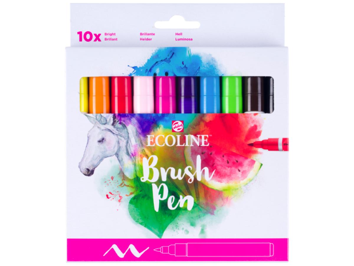 TALENS ECOLINE® BRUSH PEN MARKER SET 10X HELL 3