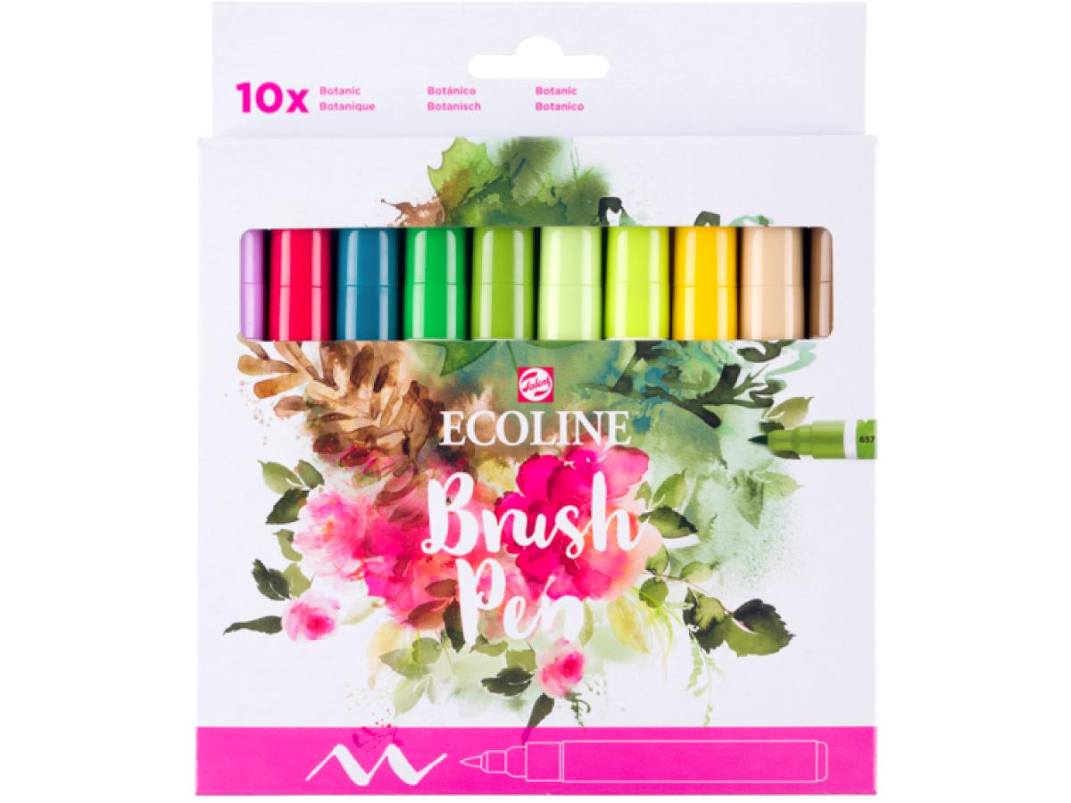 TALENS ECOLINE® BRUSH PEN MARKER SET 10X BOTANISCH 3