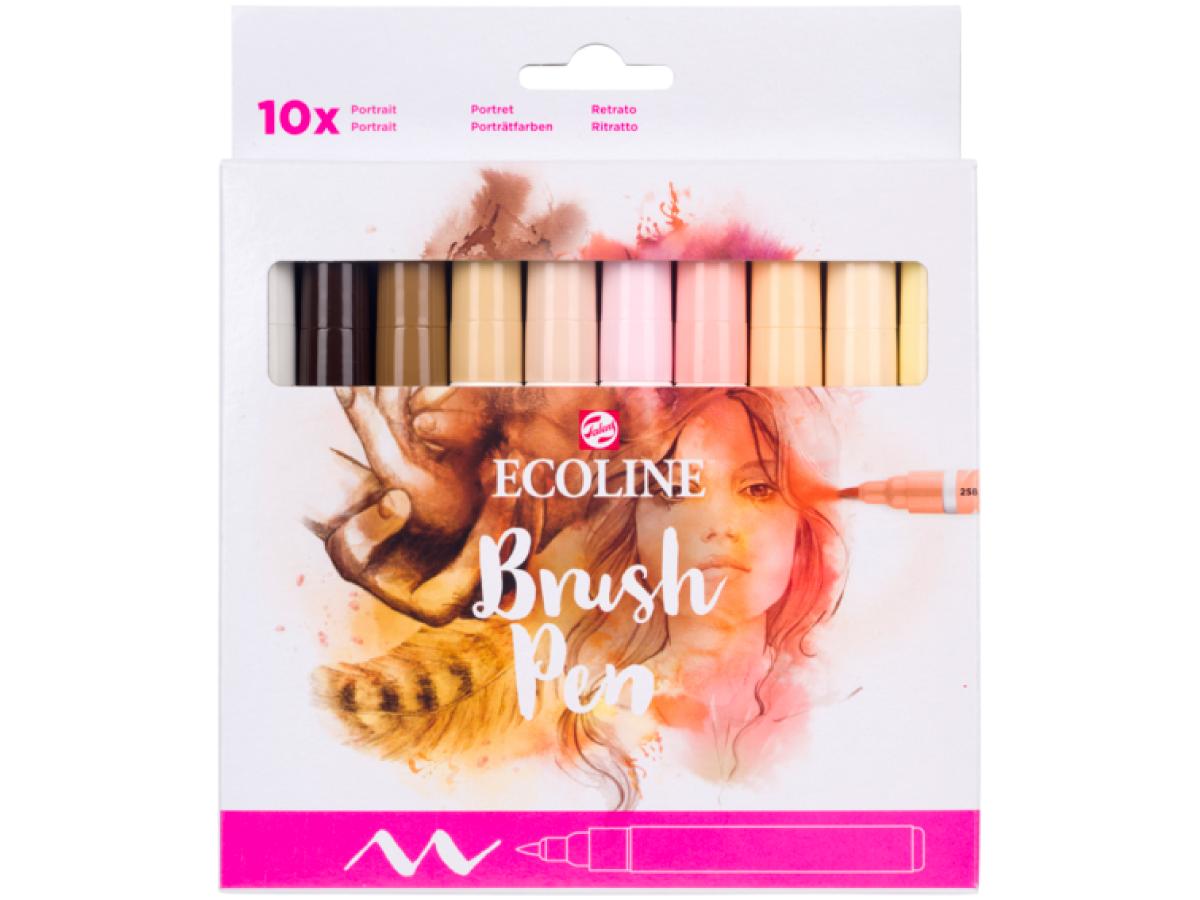 TALENS ECOLINE® BRUSH PEN MARKER SET 10X HAUT 3