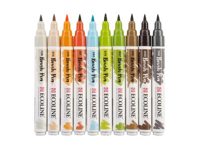 TALENS ECOLINE BRUSH PEN SET 10 STUKS ARCHITECT OP=OP 2
