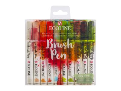 TALENS ECOLINE BRUSH PEN SET 10 STUKS ARCHITECT OP=OP 3