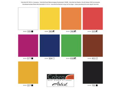 COBRA ÖLFARBEN SET GESCHENKSET 10X 40 ML 2