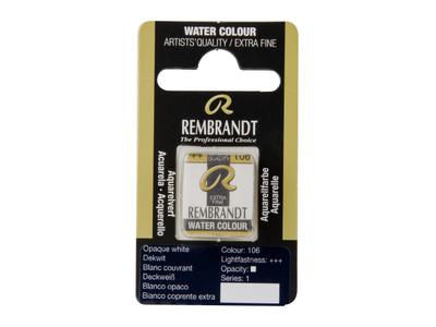 REMBRANDT AQUARELLFARBE 1/2 NÄPFCHEN S1 106 DECKWEIß 2