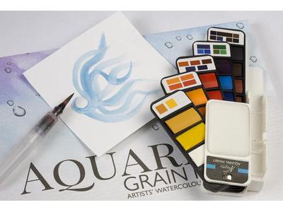AQUARELLFARBENSET 25 FARBEN INKLUSIVE WASSERPINSEL 3