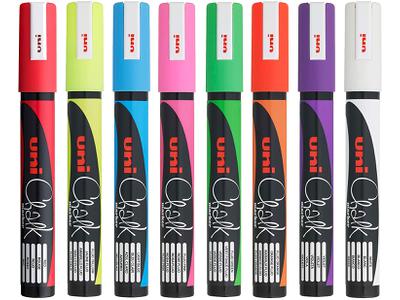 UNI KREIDEMARKER PWE-5M 8-STÜCK RUNDSPITZE 1,8-2,5MM 2