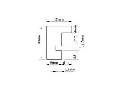 VAN BEEK WECHSELRAHMEN HOLZ BASIC BLANK 50X70CM 2