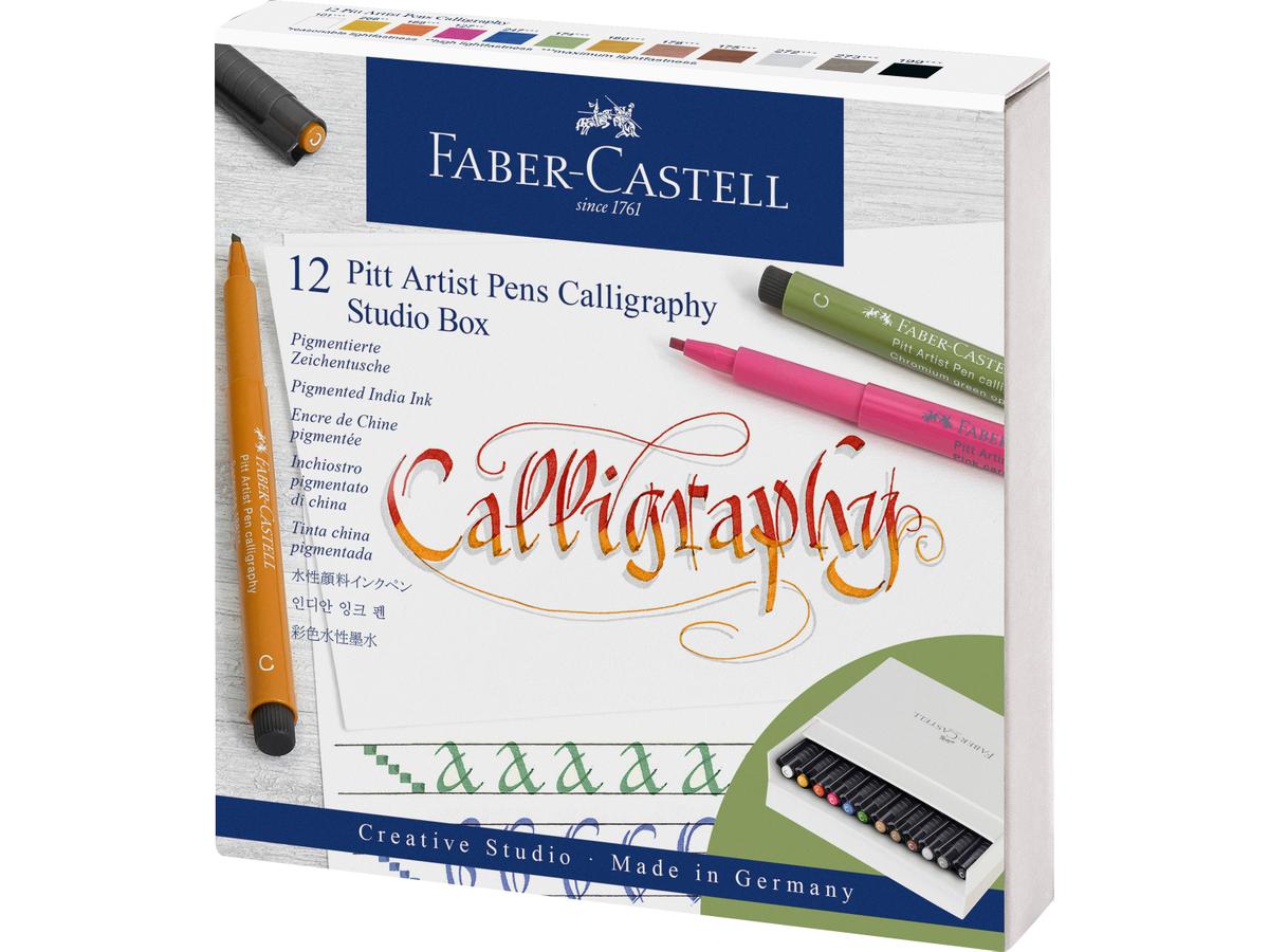 FABER CASTELL PITT ARTIST CALLIGRAPHY STUDIO BOX 12X 3