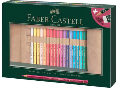 FABER-CASTELL POLYCHROMOS STIFTROLLE 34-TEILIG FC-110030 3