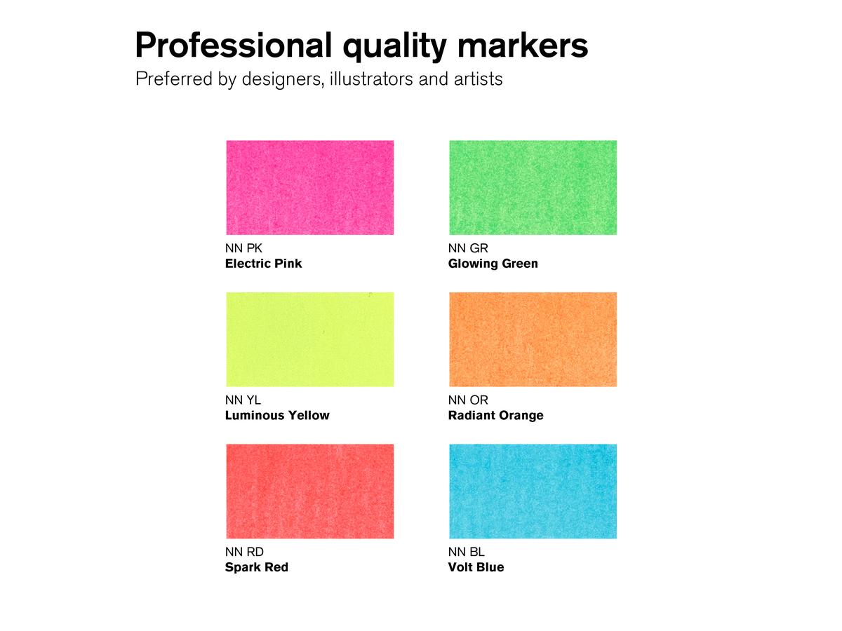 WINSOR & NEWTON PROMARKER SET NEON 6X 2