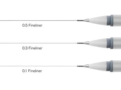 WINSOR & NEWTON FINELINER SET SELEKTION 3 X COOL GREY 2