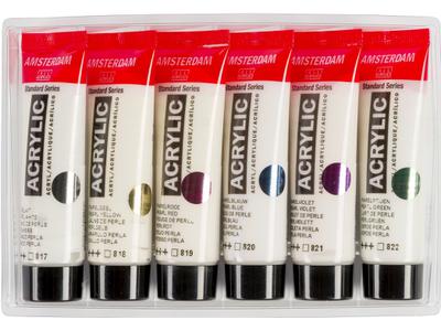 TALENS AMSTERDAM ACRYLSET 6 X 20ML PERLMUTT 3