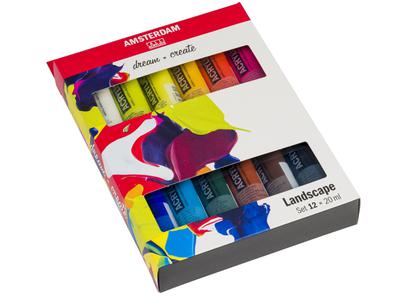 AMSTERDAM STANDARD SERIES ACRYLFARBEN SET 12 X 20ML LANDSCHAFT 2