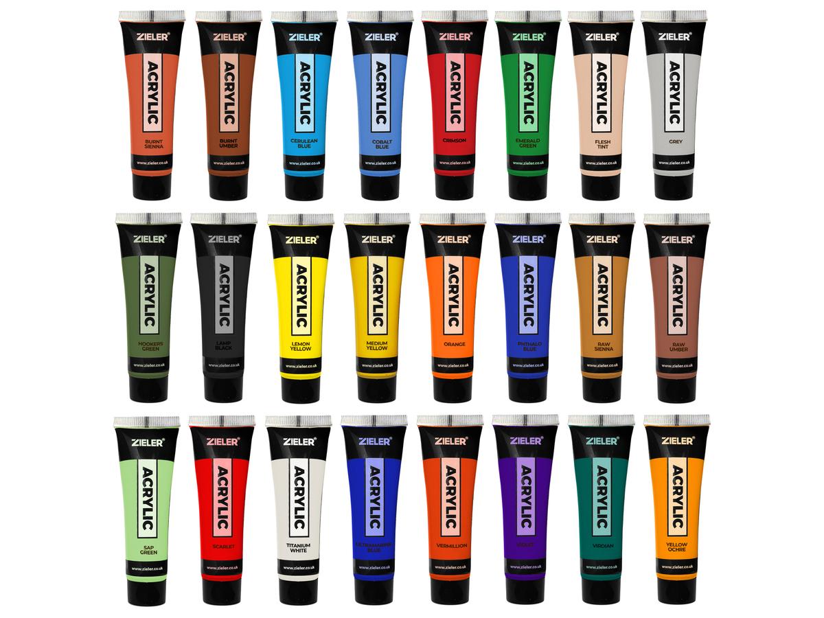 ZIELER ACRYLFARBENSET 24 X 22ML 2