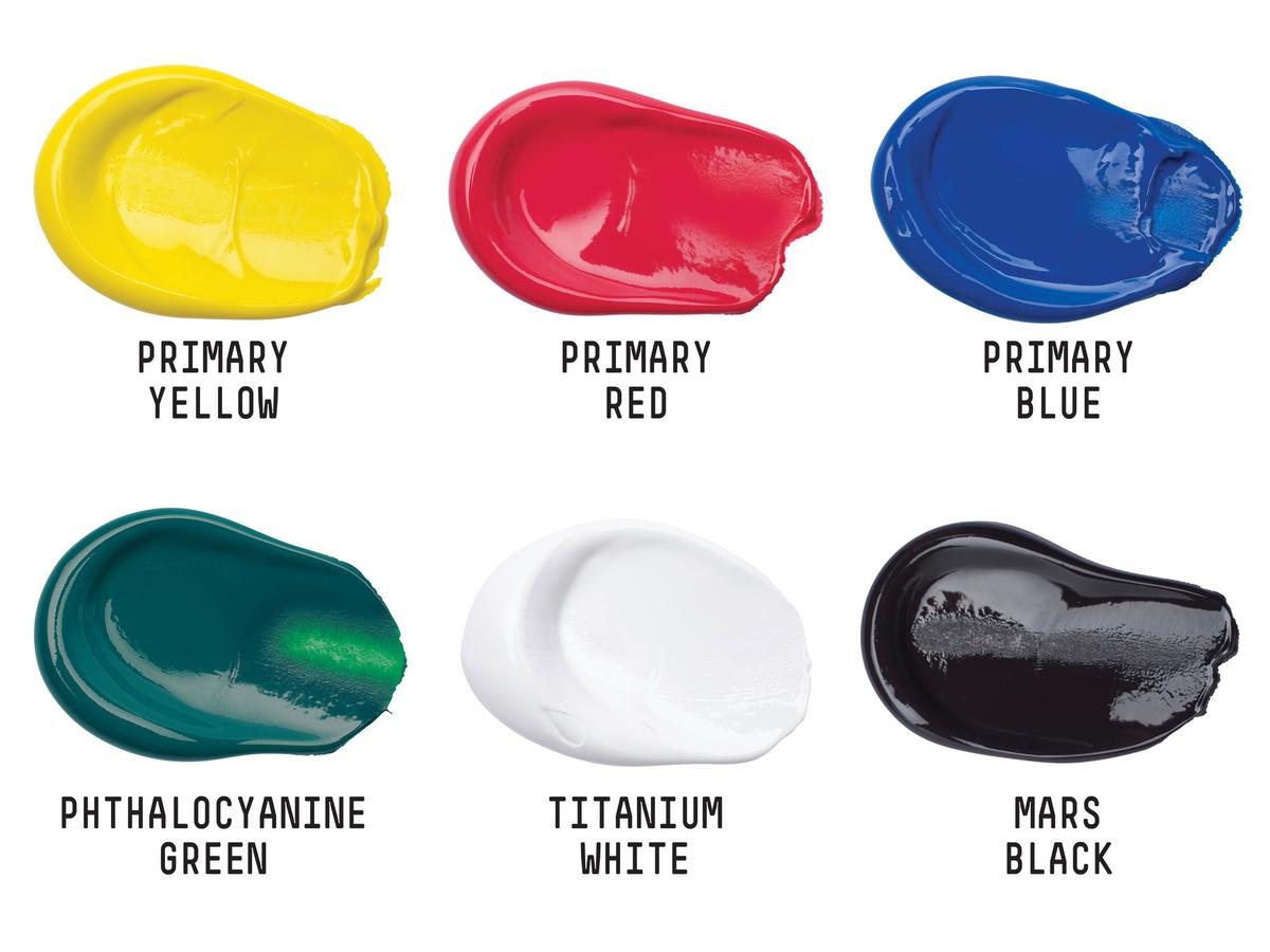 LIQUITEX BASICS ACRYLFARBEN SET  6X22ML 2