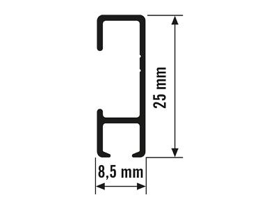 ARTI TEQ CLICKRAIL 200CM WIT 2