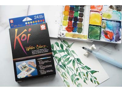 SAKURA KOI AQUARELL WATERCOLOR FIELD SKETCH SET 24 4
