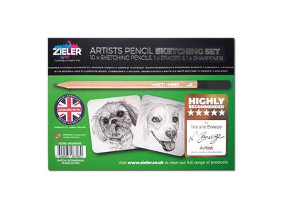 ZIELER ARTIST PENCIL SKETCHING SET 10 STÜCK 3