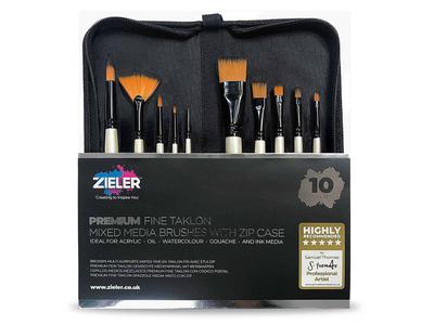 ZIELER COMPLETE ACRYLIC PAINTING SET IN A CLEAR A3 CASE 6