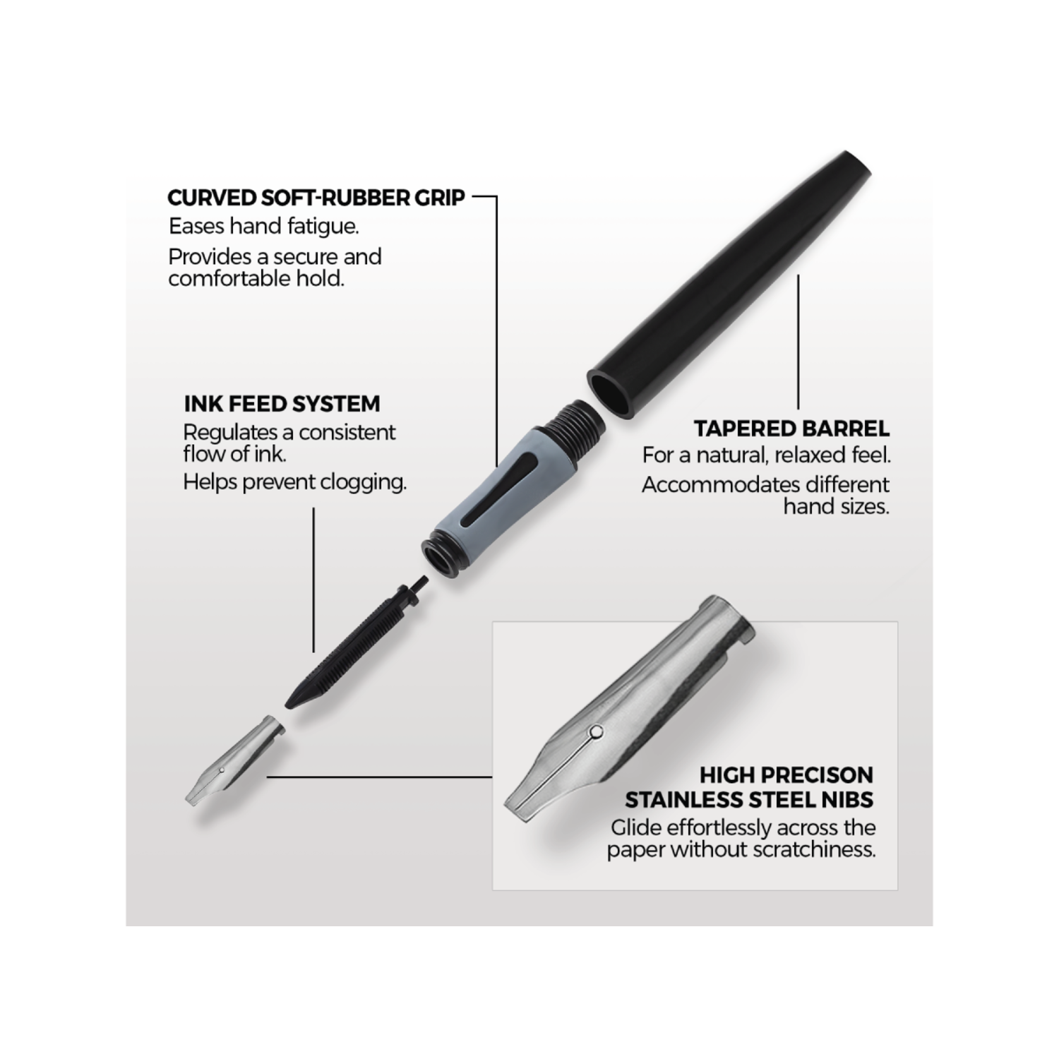 ZIELER KALLIGRAFIE PEN SET 17X 3
