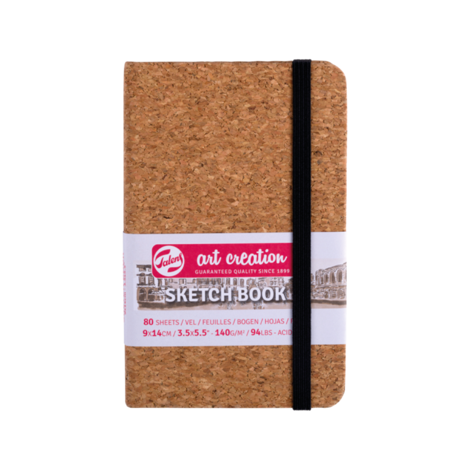 TALENS ART CREATION SKIZZENBUCH KORKEN 9X14CM 140 GRAMM 80 BLATT 4