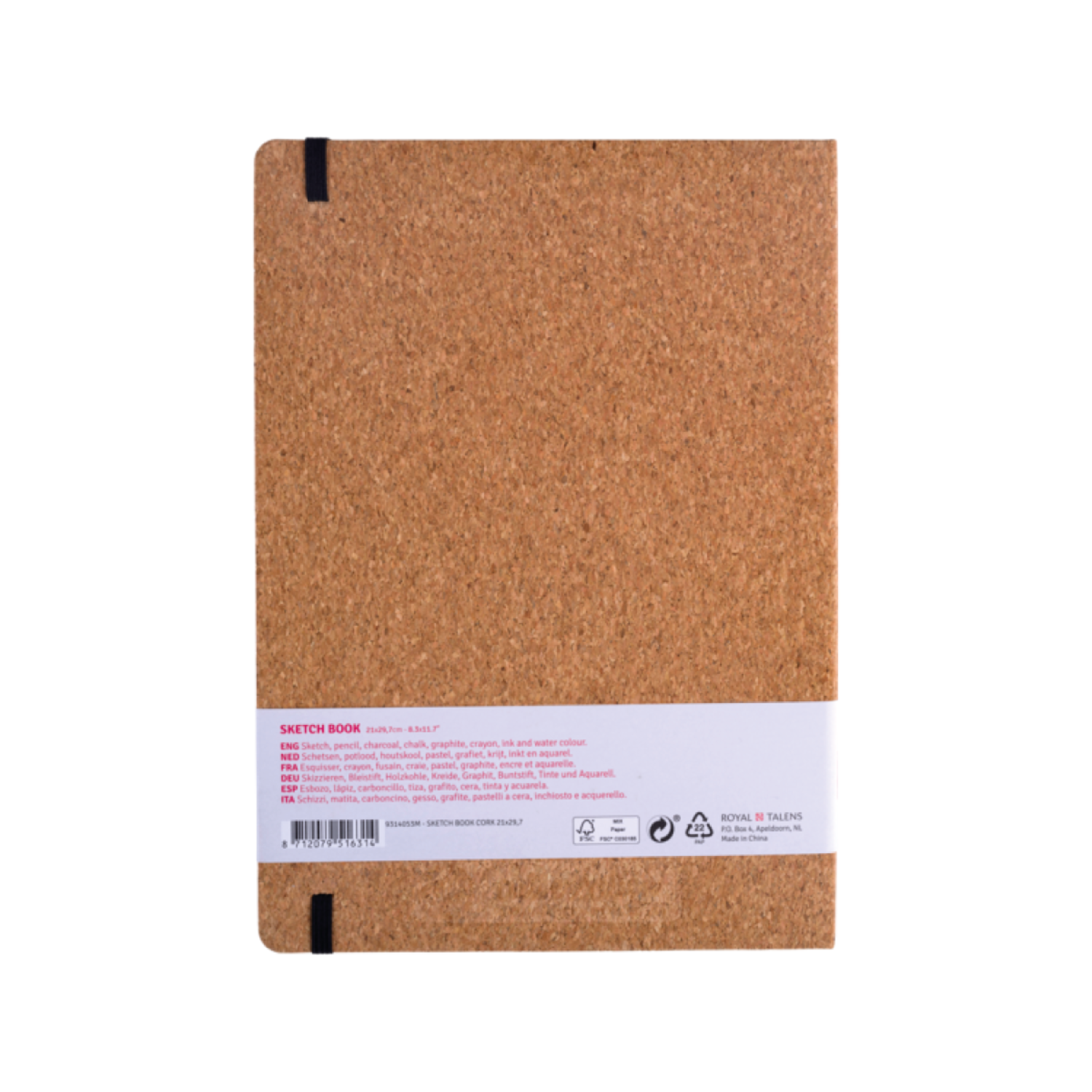 TALENS ART CREATION SKIZZENBUCH KORKEN 21X29,7CM 140 GRAMM 80 BLATT 2