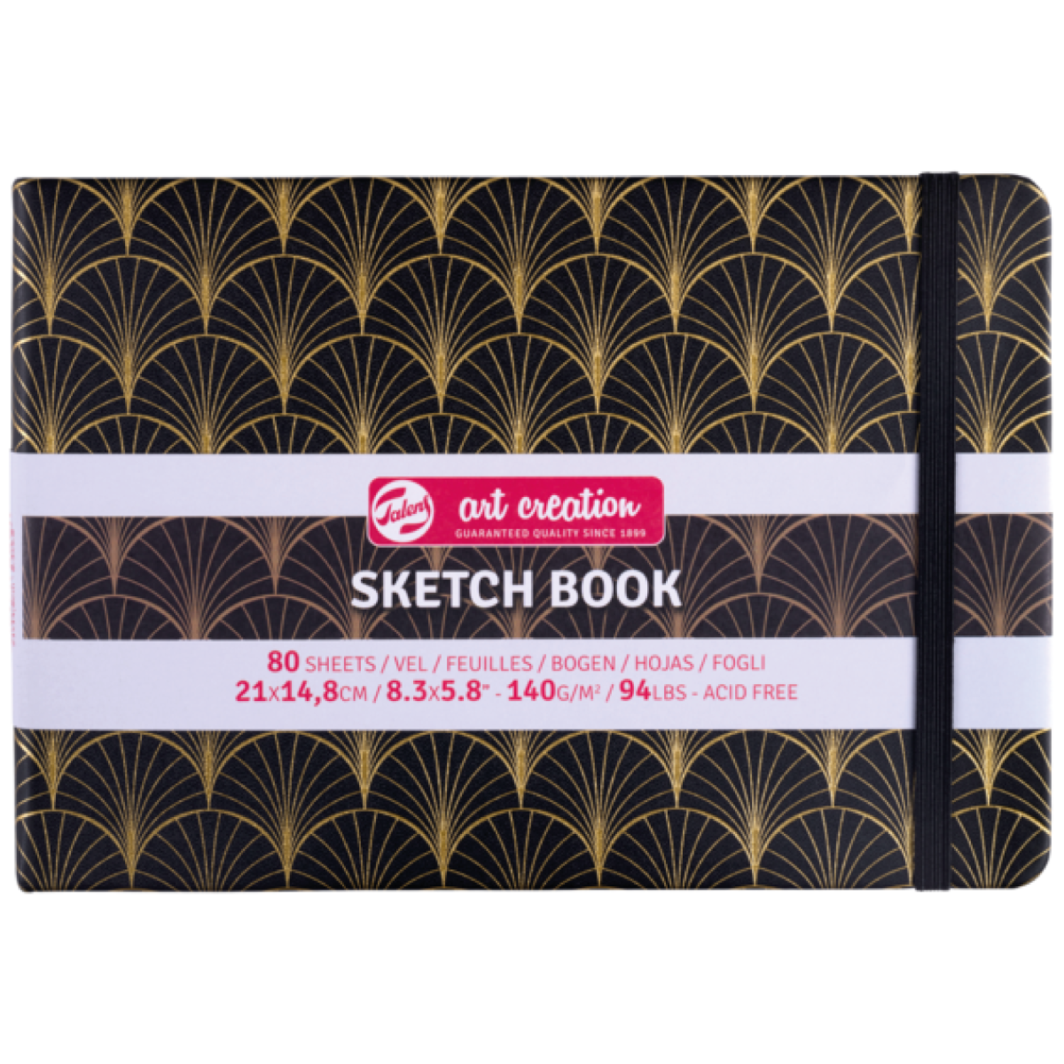 TALENS ART CREATION SKIZZENBUCH ART DECO 21X14,8CM 140 GRAMM 80 BLATT 4