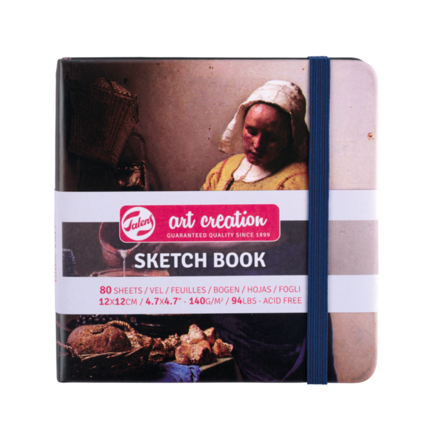 TALENS ART CREATION SKIZZENBUCH HET MELKMEISJE 12X12CM 140 GRAMM 80 BLATT 4