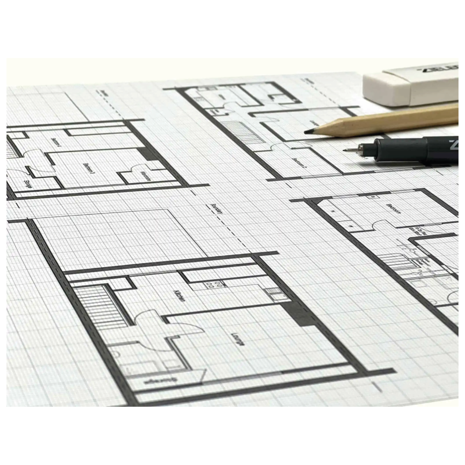 ZIELER GRAPH PAPER PAD A3 MILLIMETER PAPIER 40 BLATT 80 GR 2