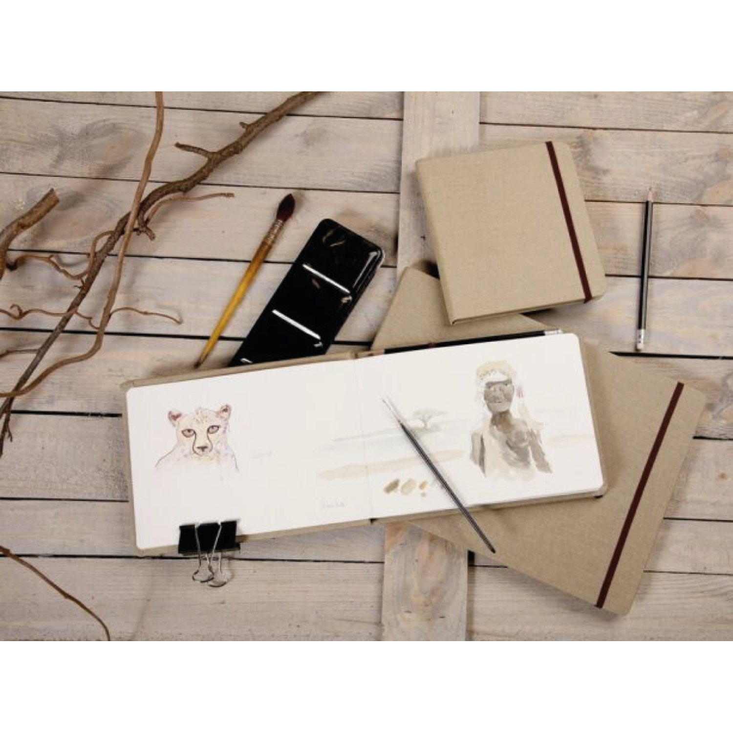 CLAIREFONTAINE MIXED MEDIA SKETCHBOOK GOLDLINE 180 GRAM A4 32 VEL 2