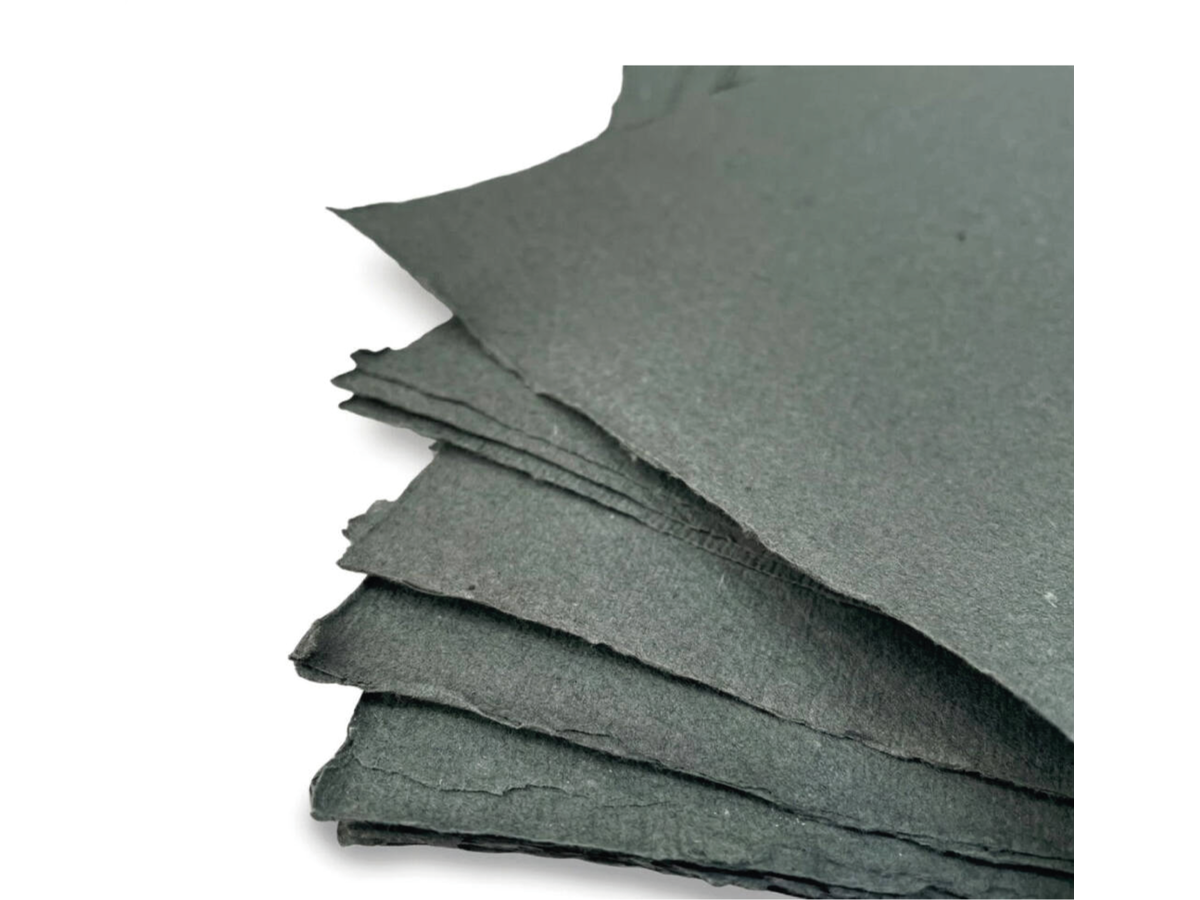 KHADI INDIA HADERNPAPIER A4 150G/M² MEDIUM 20 BLATT DUNKEL GRAU 2