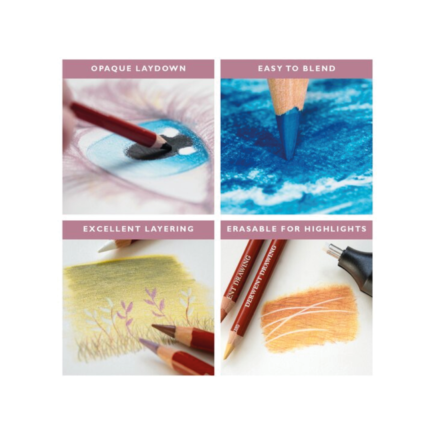 DERWENT DRAWING POTLODEN SET 72X 6