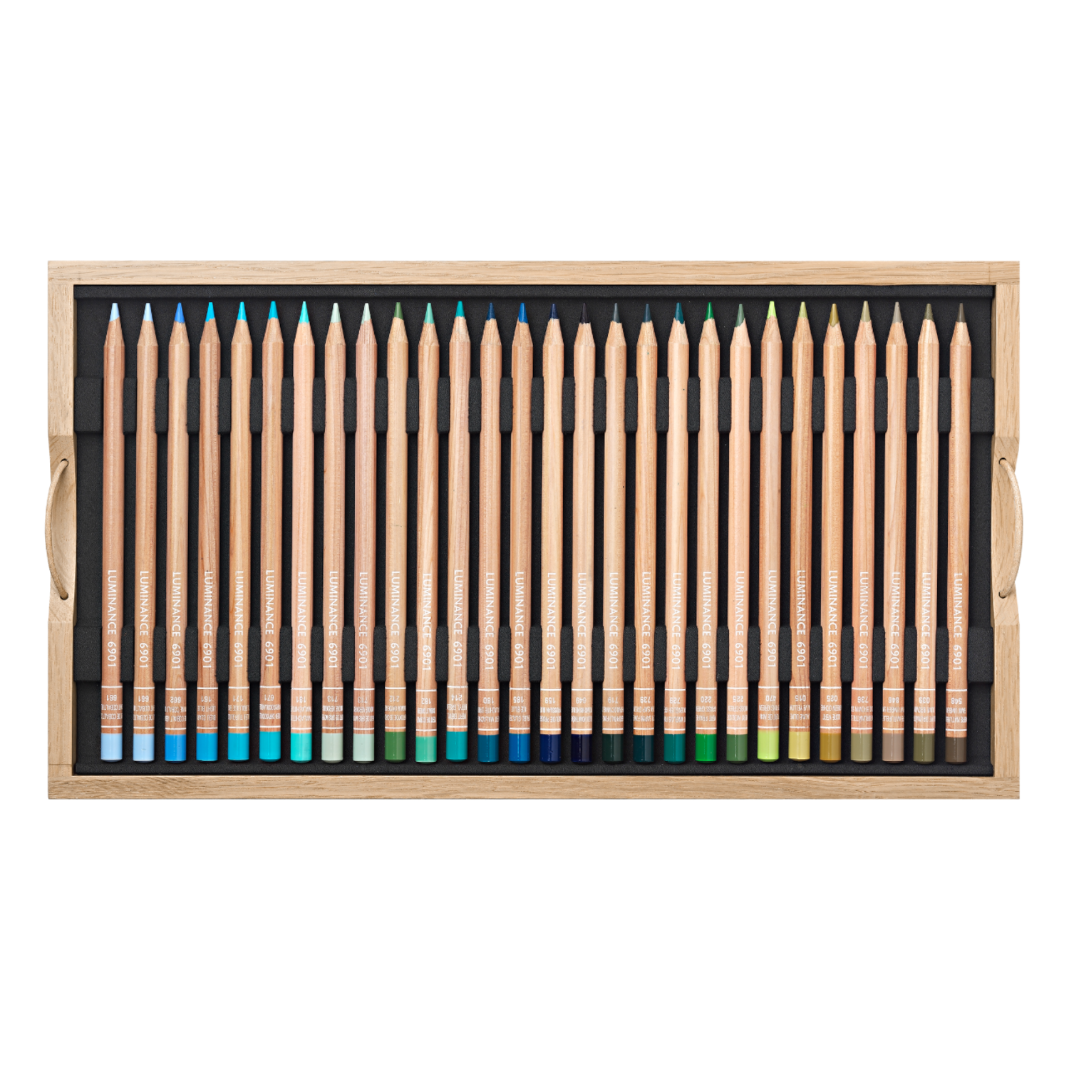 CARAN D'ACHE LUMINANCE 6901 FARBSTIFTE SET HOLZKOFFER 112X 4