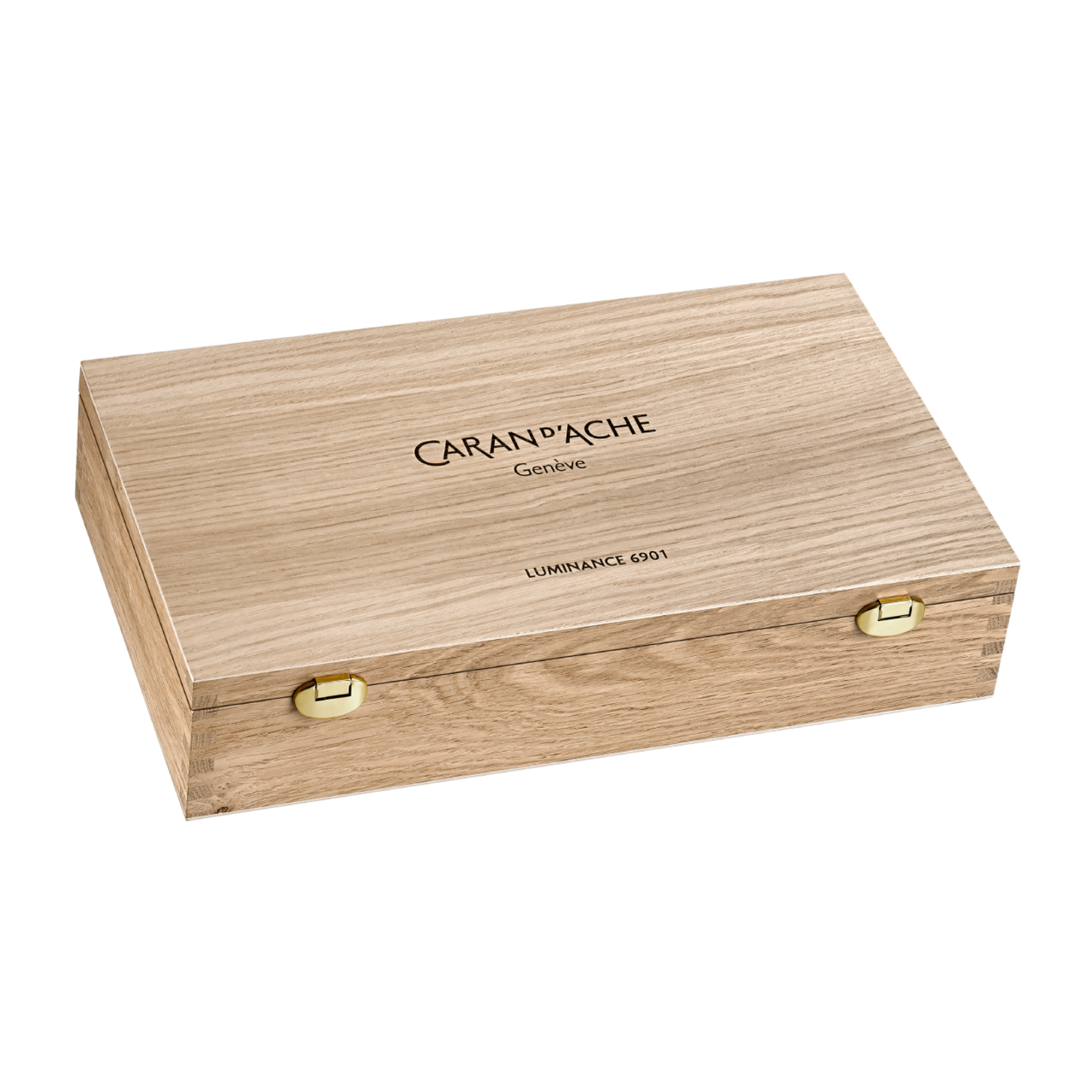 CARAN D'ACHE LUMINANCE 6901 FARBSTIFTE SET HOLZKOFFER 112X 6