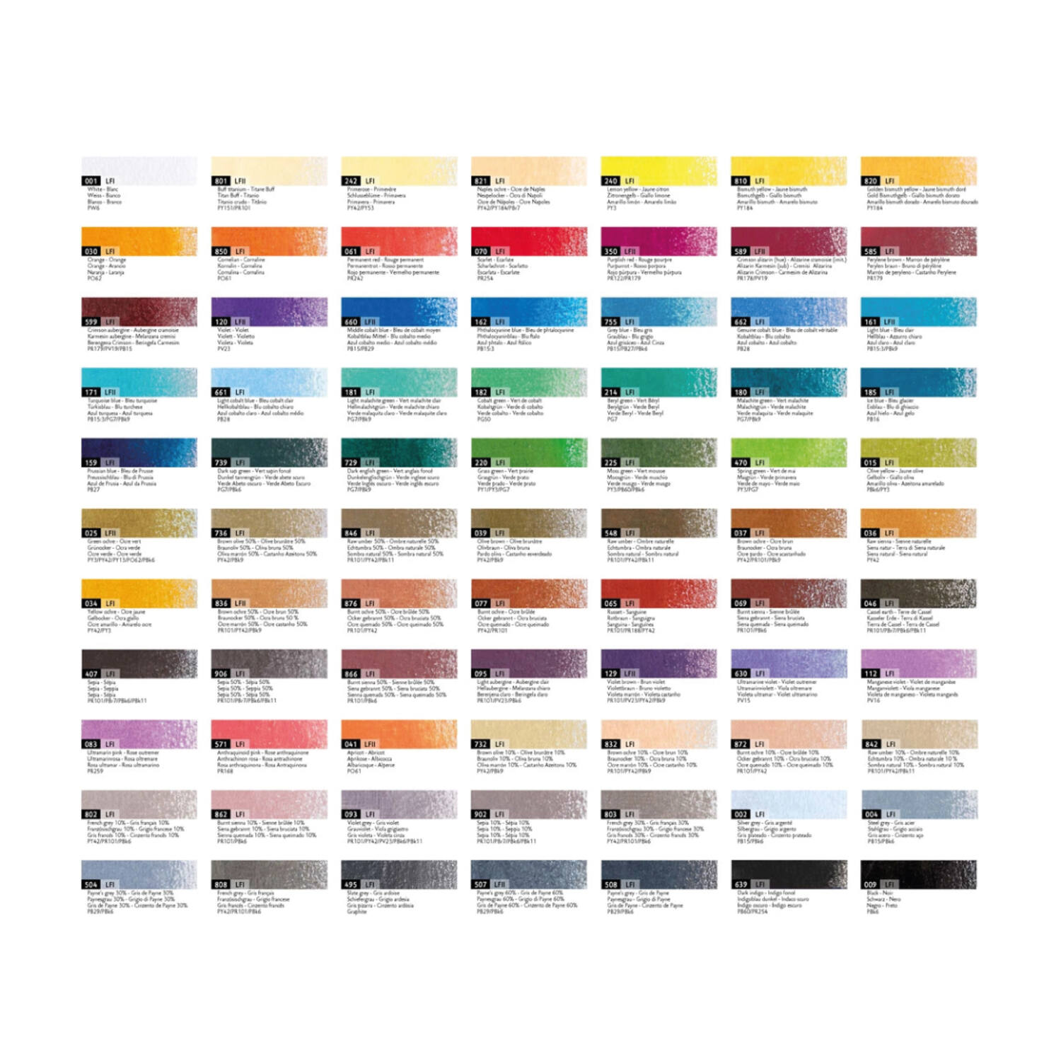 CARAN D'ACHE LUMINANCE BUNTSTIFTE 76 STÜCK + 2 BLENDER 5