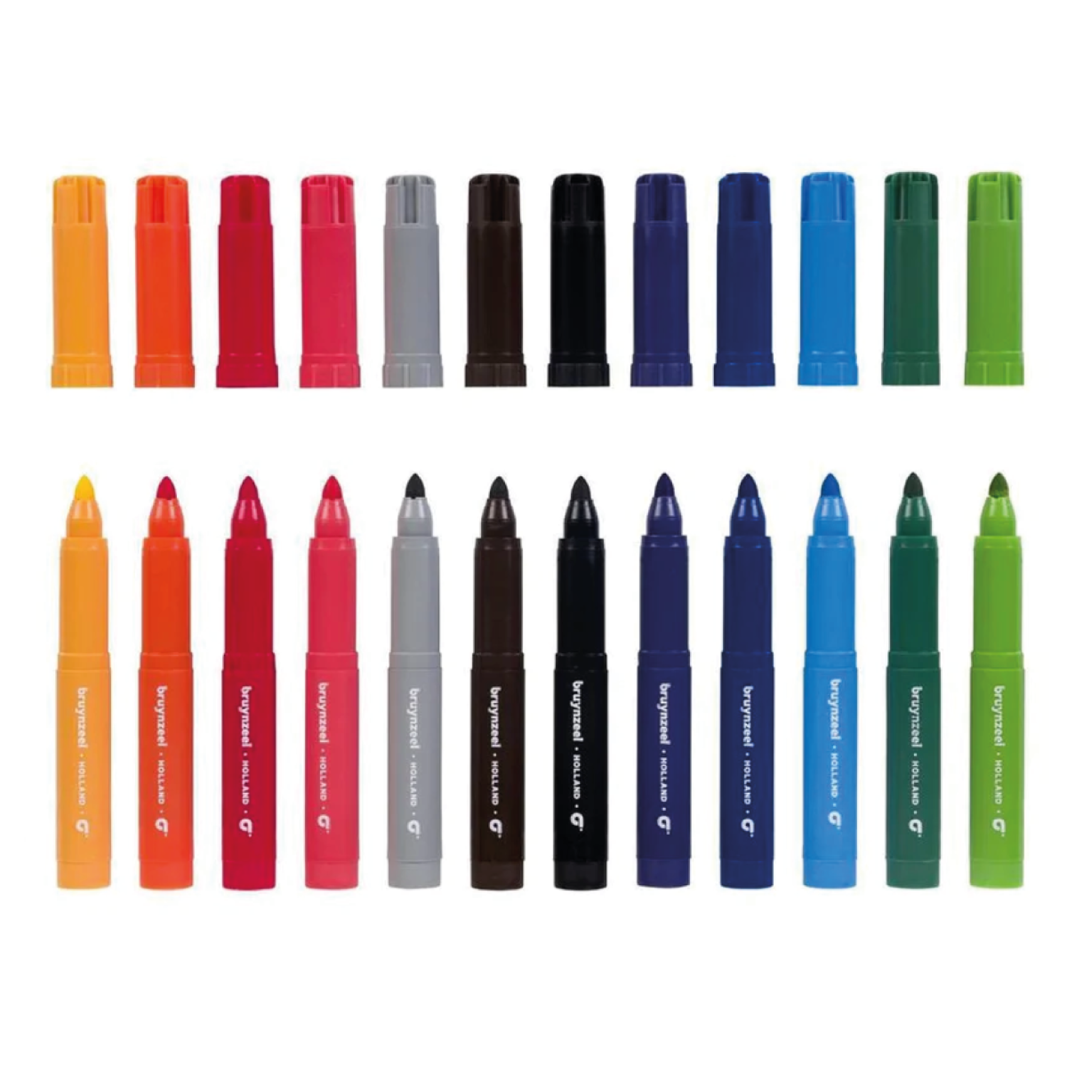 BRUYNZEEL KIDS BIG POINT VILTSTIFTEN SET 12X 2