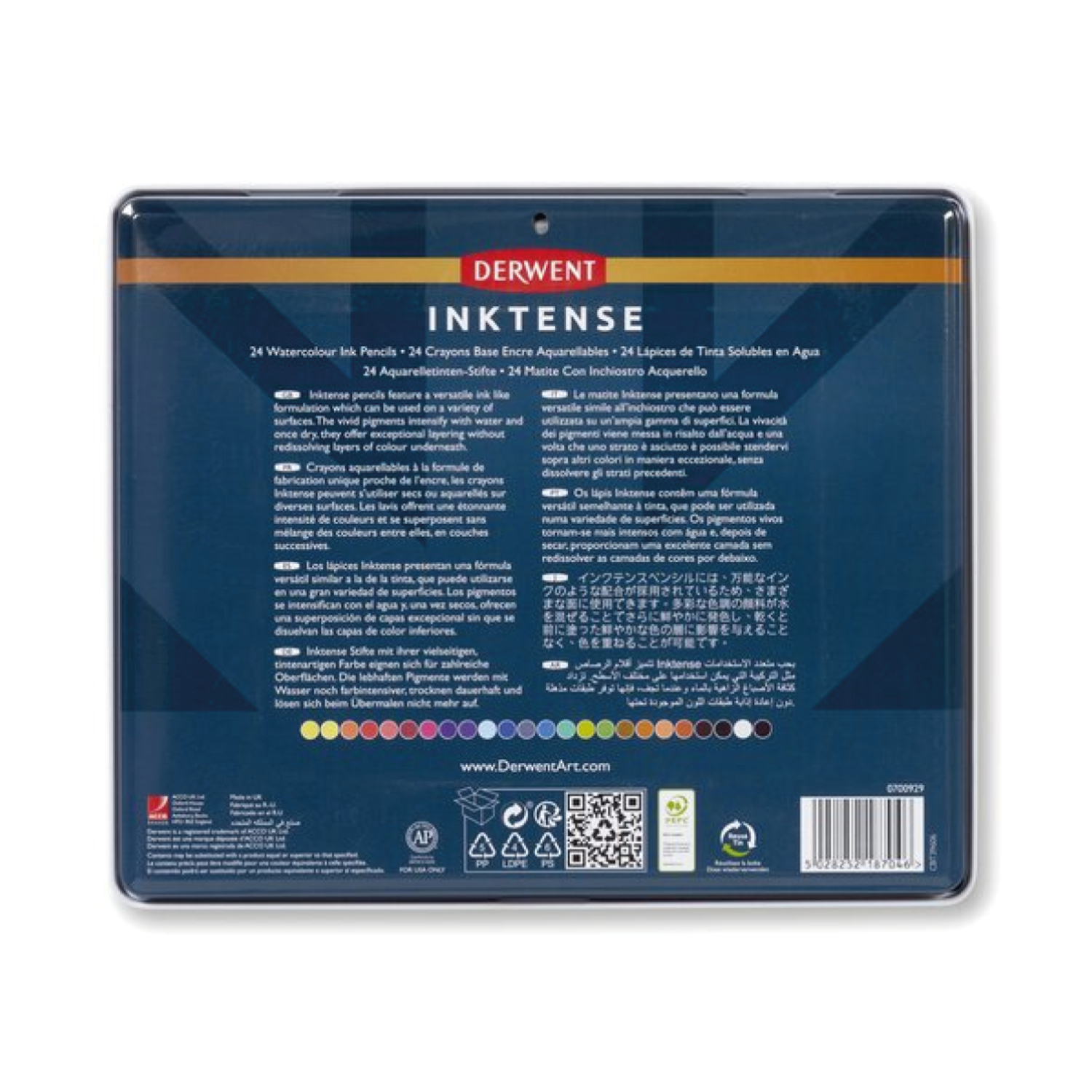 DERWENT INKTENSE AQUARELLSTIFTE, 24ER METALLKASTEN 3