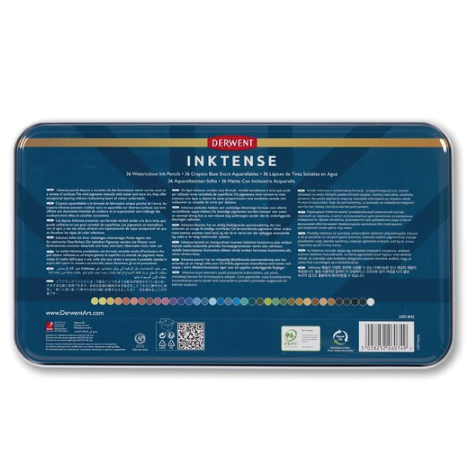 DERWENT INKTENSE AQUARELLSTIFTE 36ER METALLKASTEN 3