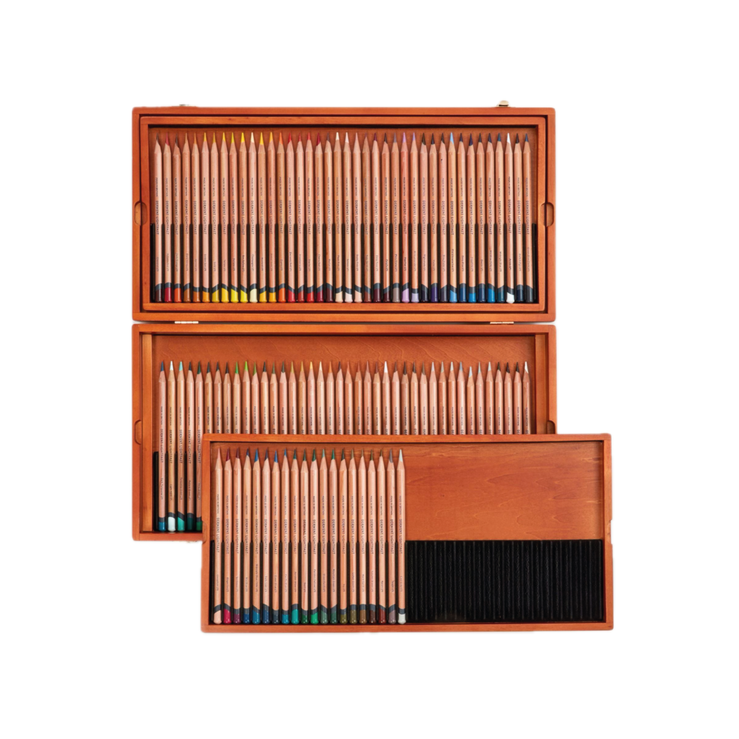 DERWENT LIGHTFAST FARBSTIFTE SET IM HOLZKASTEN 100X 2