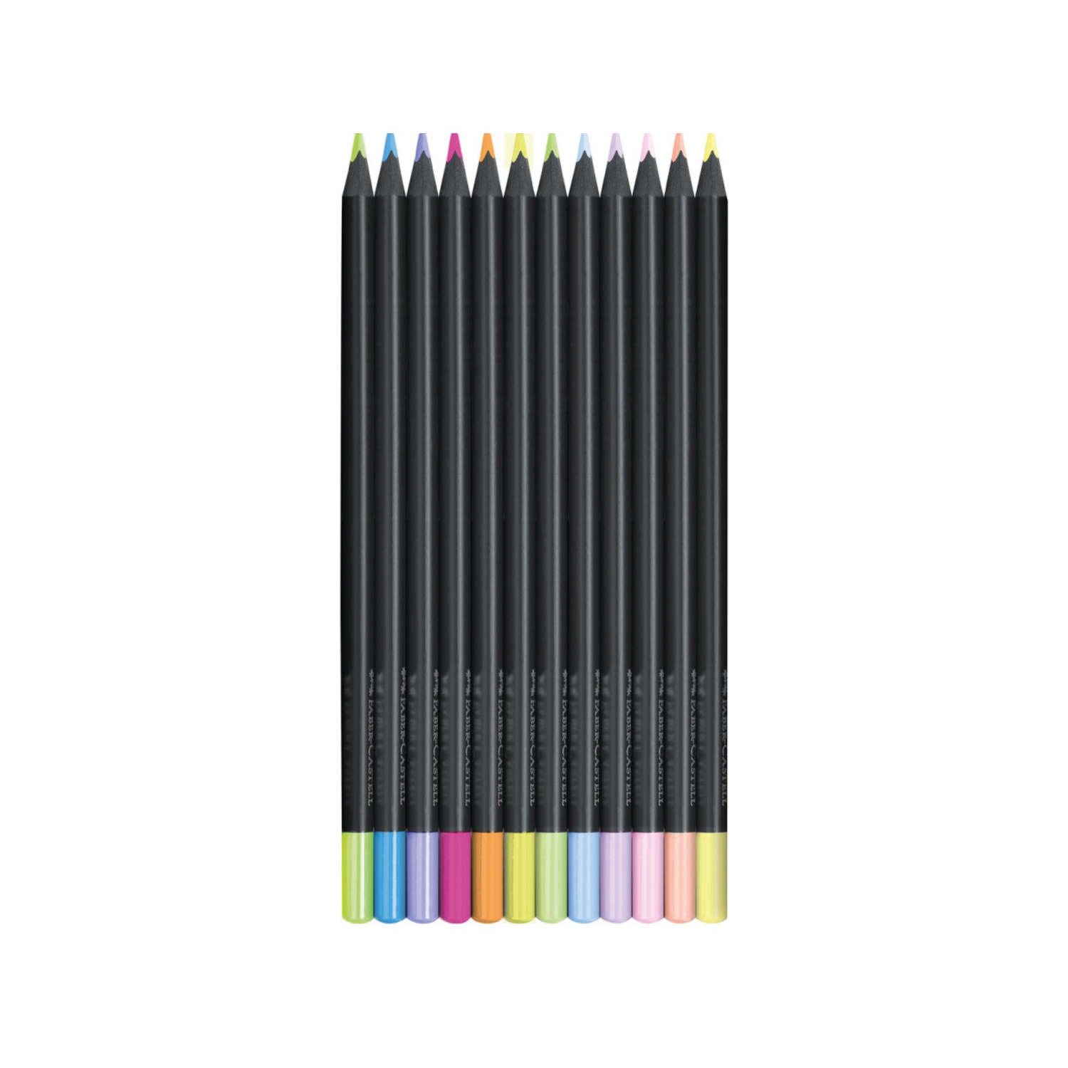 FABER-CASTELL BLACK EDITION BUNTSTIFTE SET NEON & PASTEL 12X 2