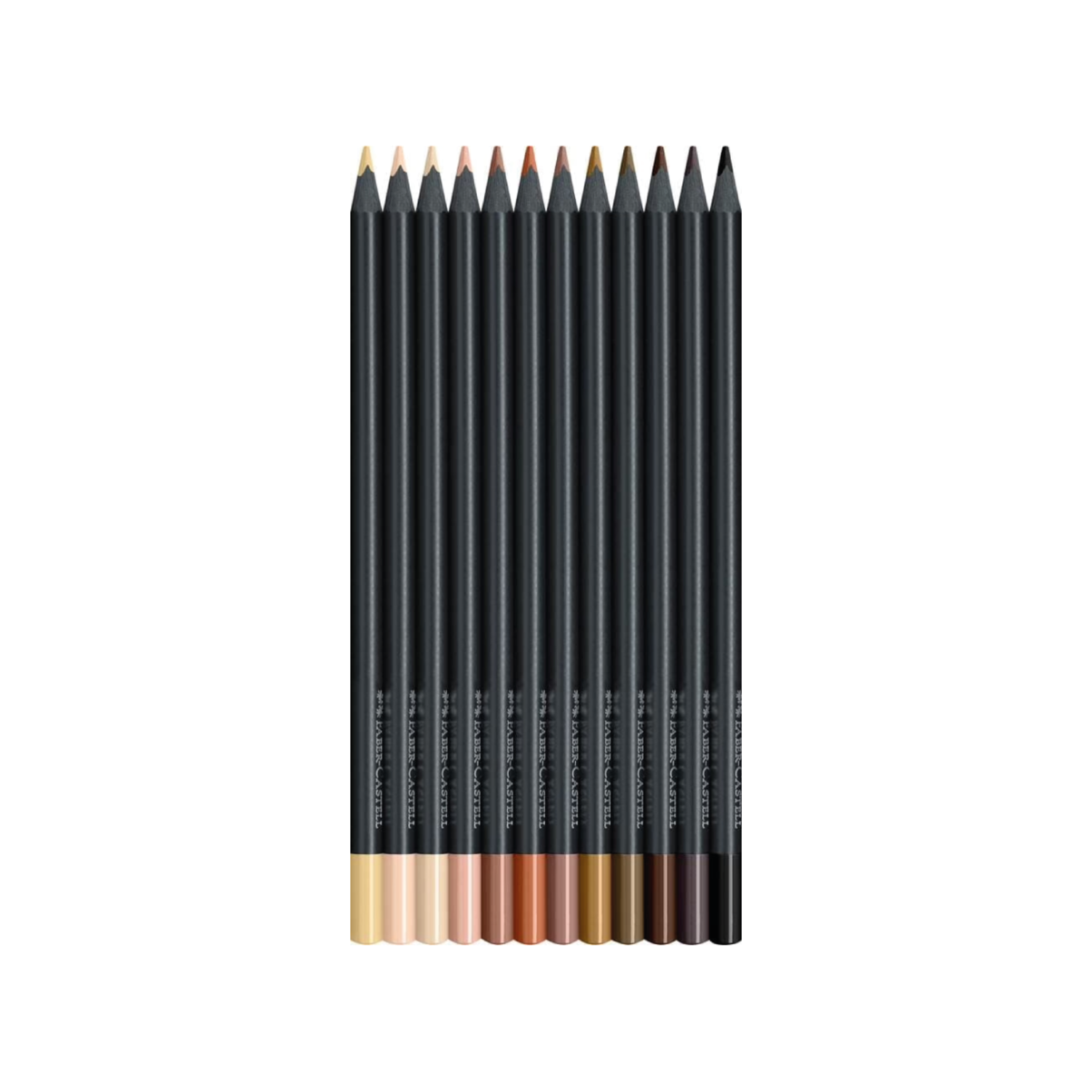 FABER-CASTELL BLACK EDITION BUNTSTIFTE SET SKINTONES 12X 2