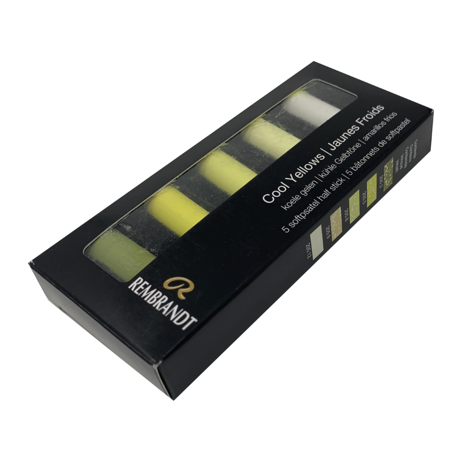 REMBRANDT SOFTPASTEL SET COOL YELLOWS HALBE KREIDEN 5X 4